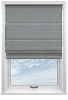 Delicate Chevron, Dark Blue - Roman Blind